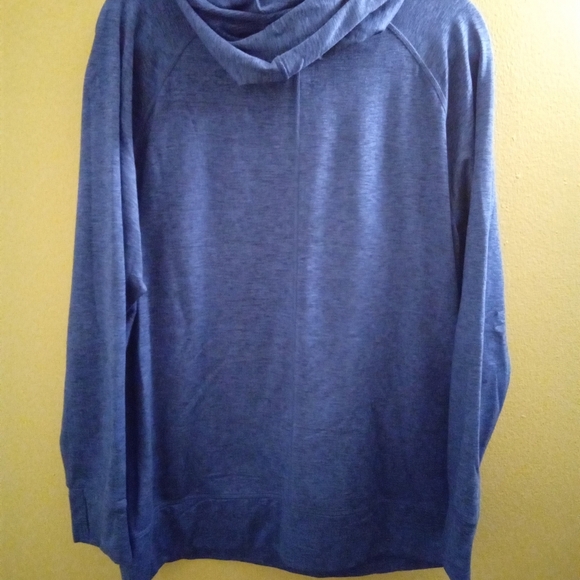 Mens XL Marc New York Heather Blue Hoodie Turtleneck Pullover Athletic - Picture 4 of 5